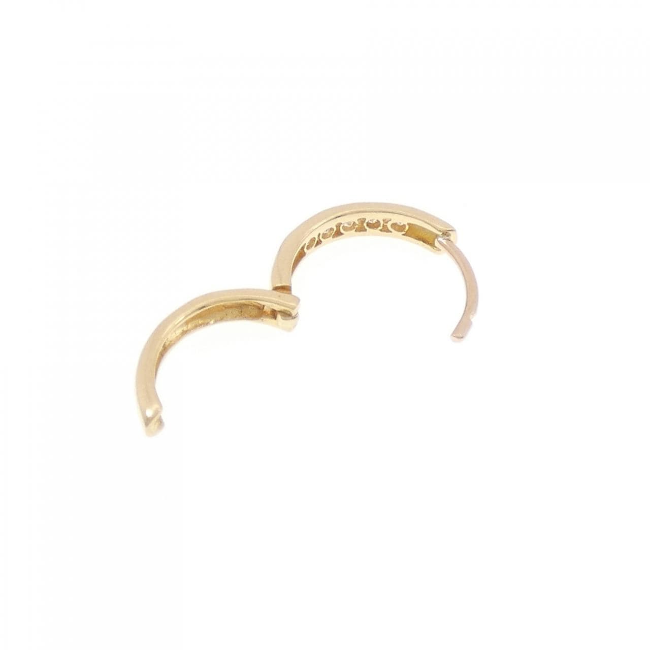 K18YG ダイヤモンド ピアス 0.10CT 片耳