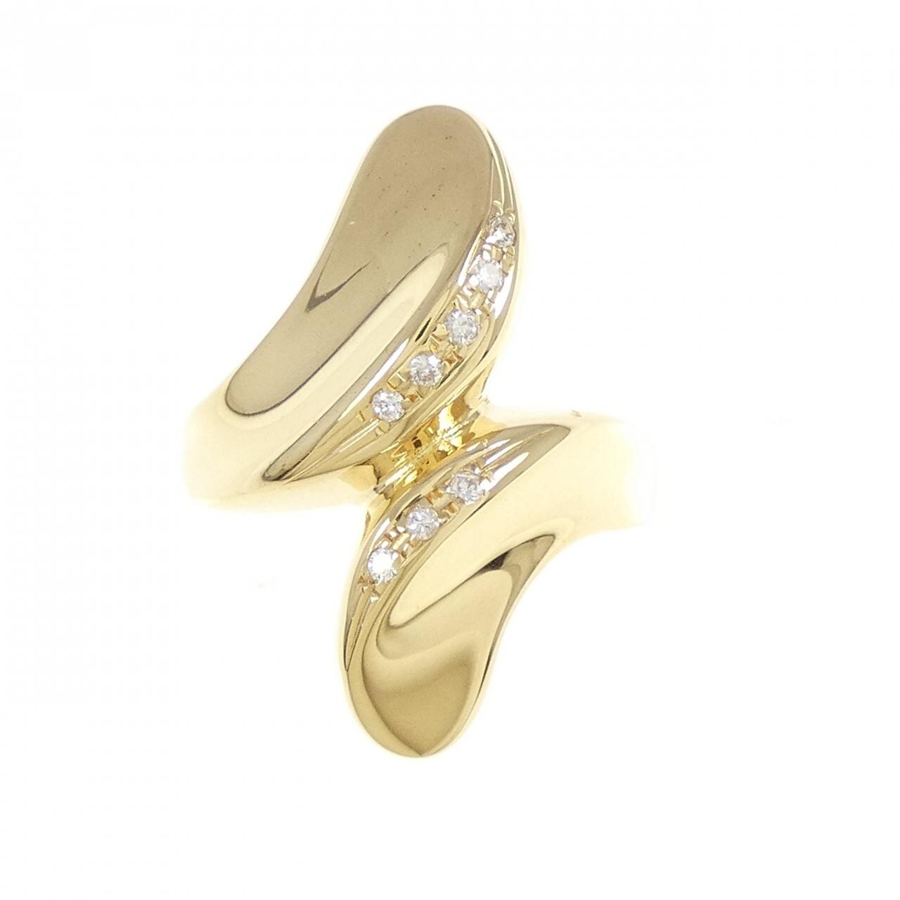 K18YG ダイヤモンド リング 0.08CT
