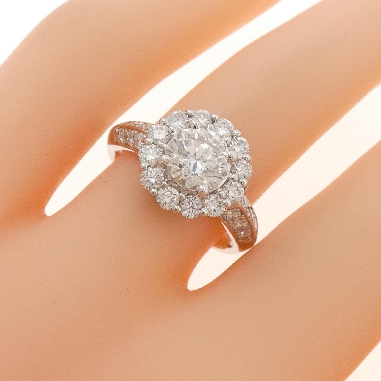 PT900 ダイヤモンド リング 1.010CT G SI2 VG