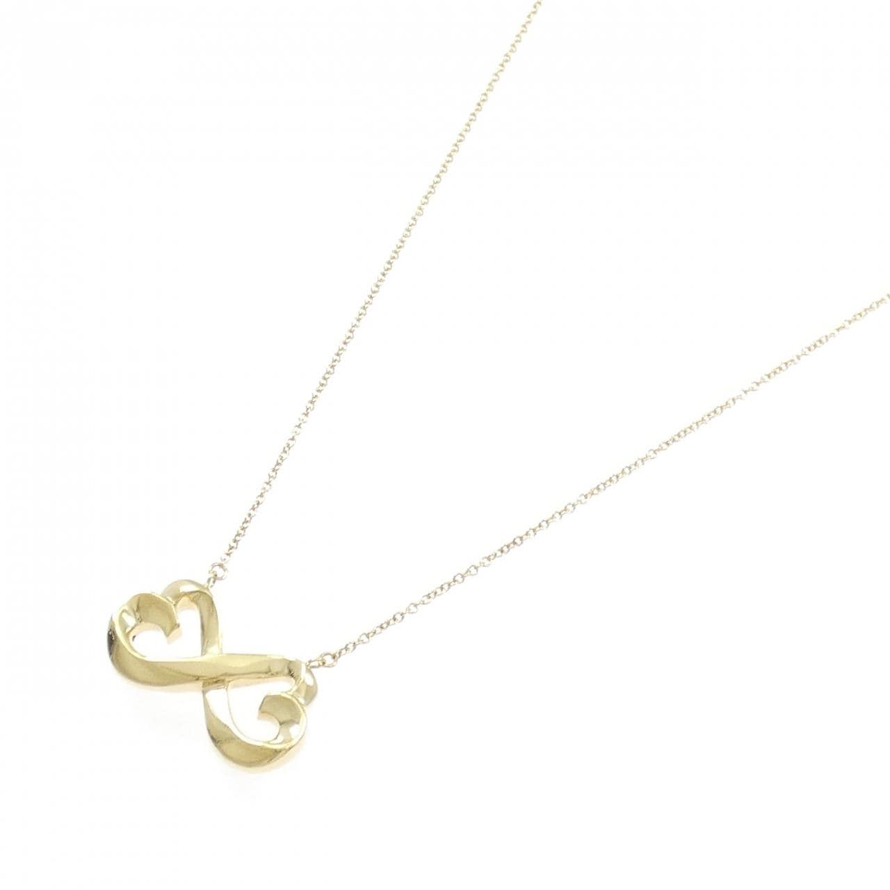 ティファニー ダブルラビングハート ネックレス
