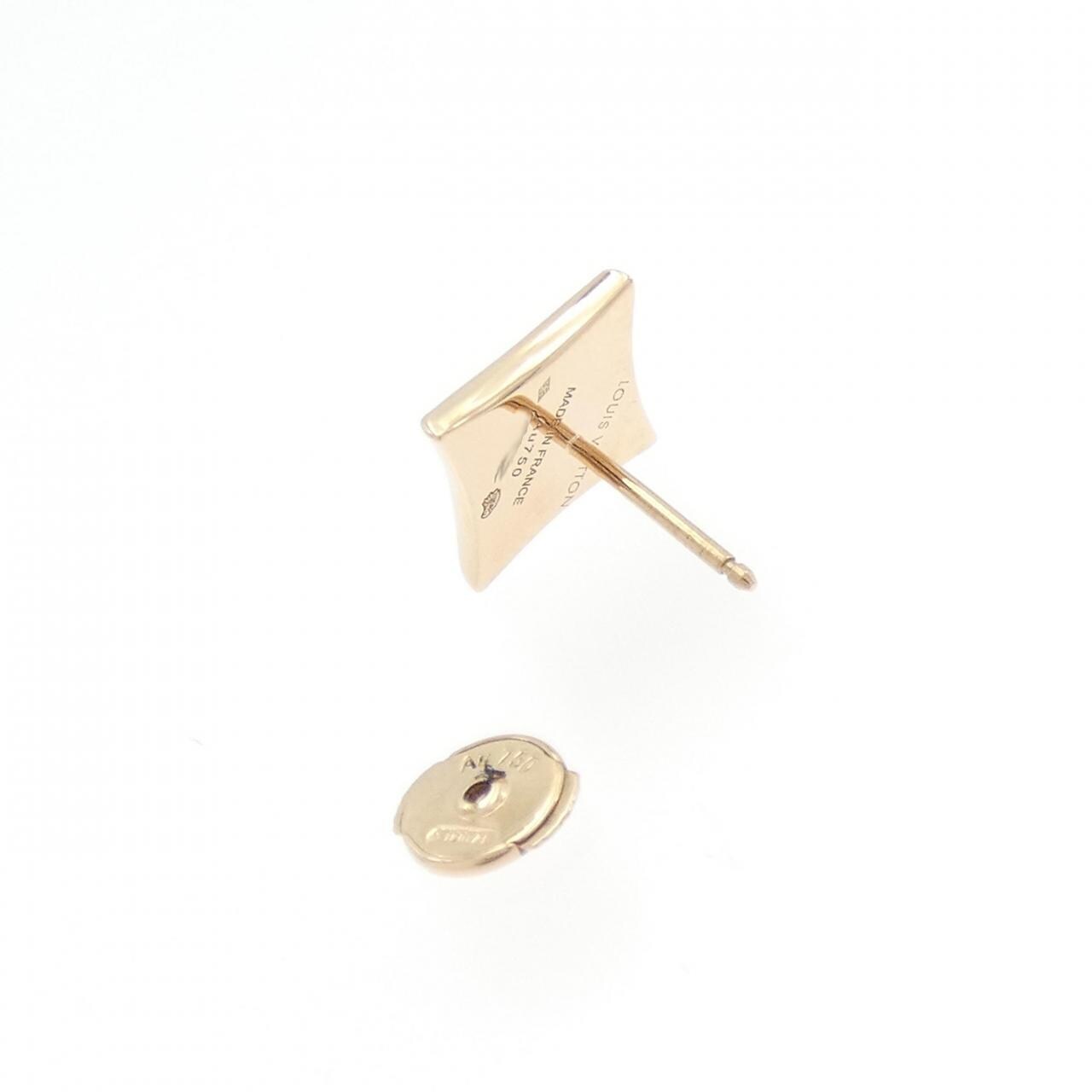 LOUIS VUITTON Puce Star Blossom Nacre Earrings One Ear