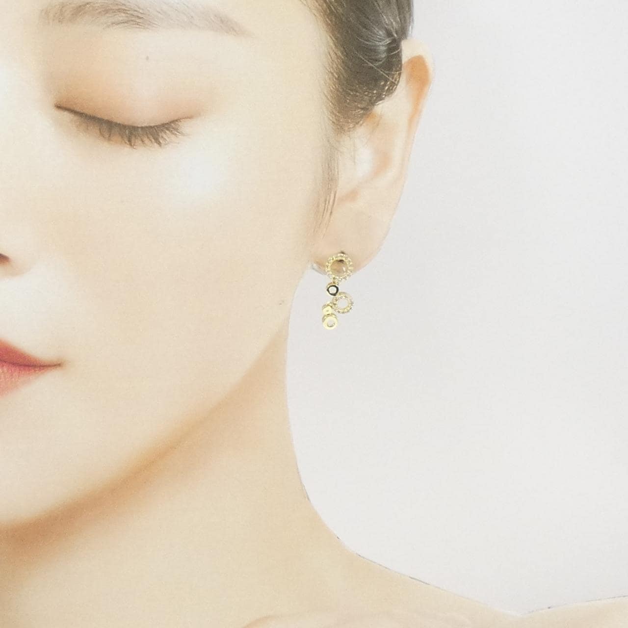 K18YG ダイヤモンド ピアス 0.35CT