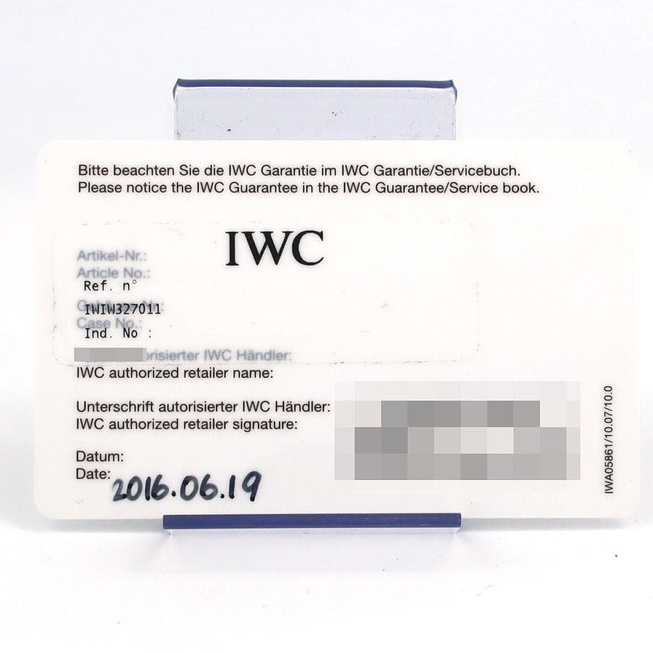 【ノーメンテナンス特価】IWC パイロットウォッチ･マークXVIII IW327011 SS 自動巻