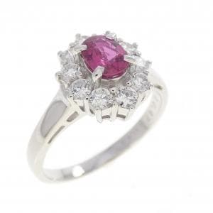 PT900 ルビー リング 0.47CT