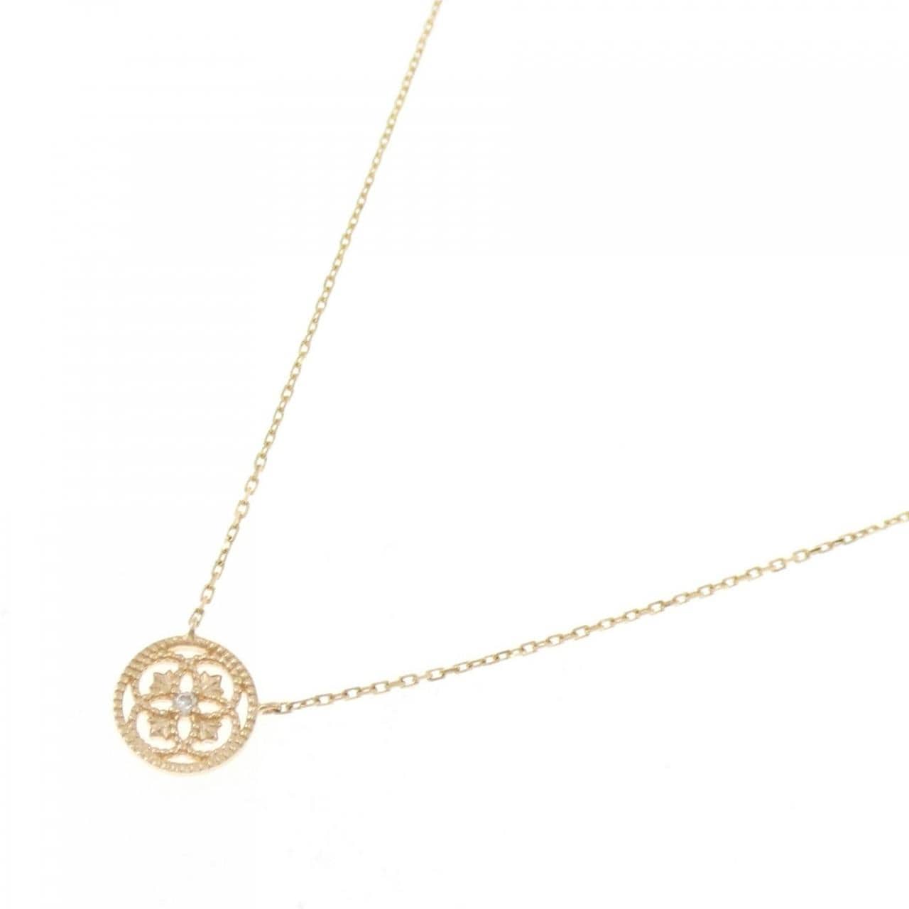 アガット ダイヤモンド ネックレス 0.01CT