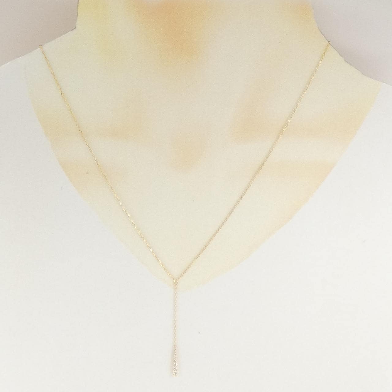 K18YG ダイヤモンド ネックレス 0.15CT