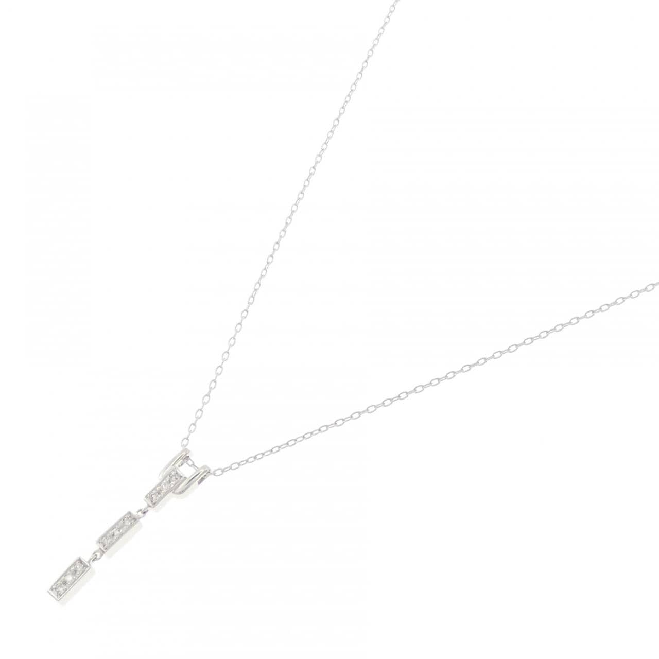 K18WG ダイヤモンド ネックレス 0.09CT