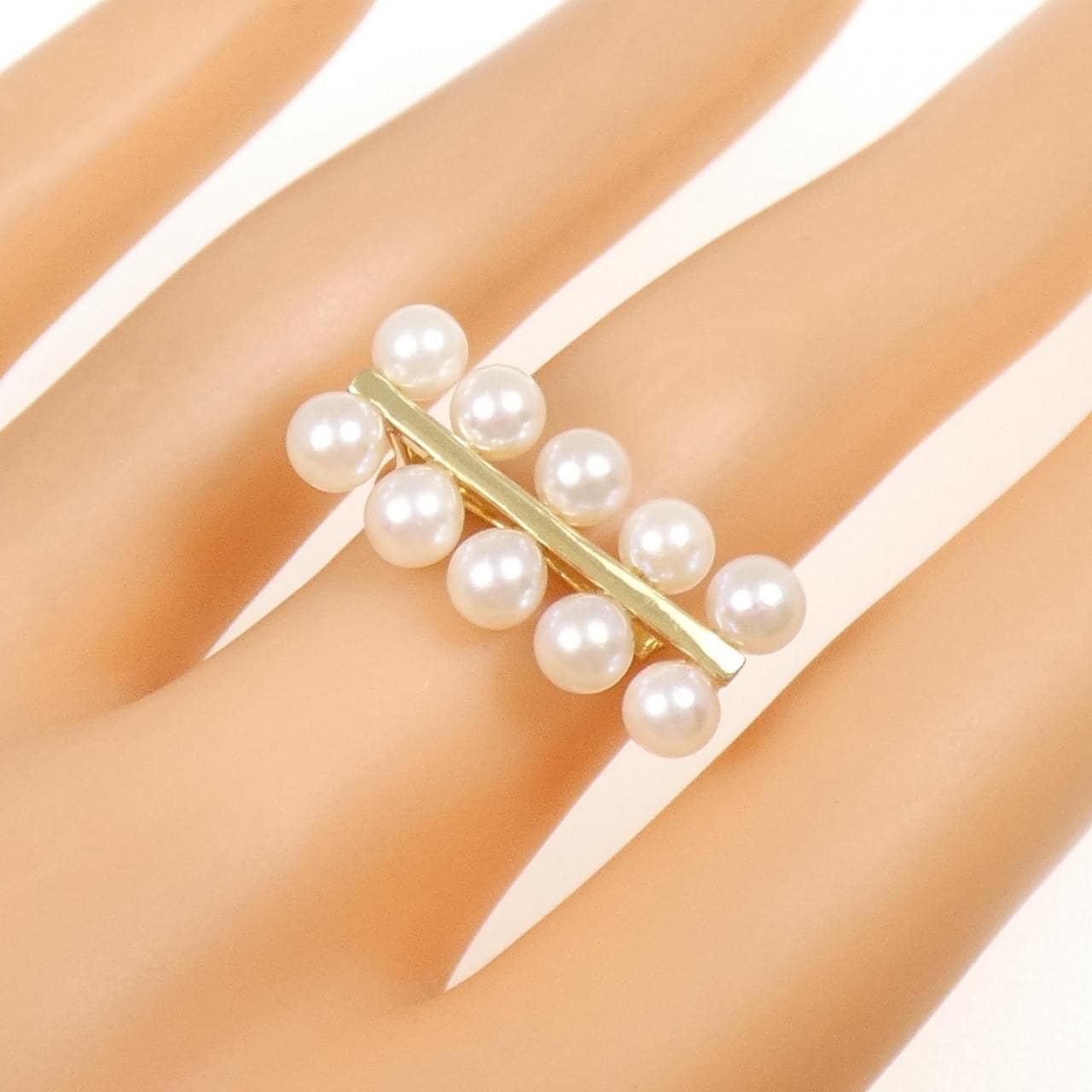 K18YG アコヤパール リング