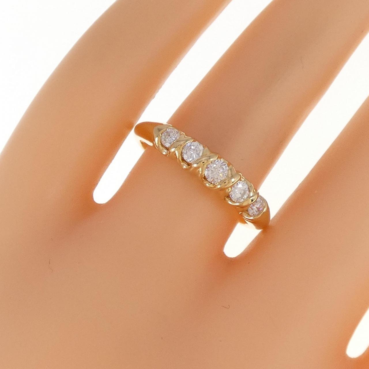 K18YG ダイヤモンド リング 0.40CT