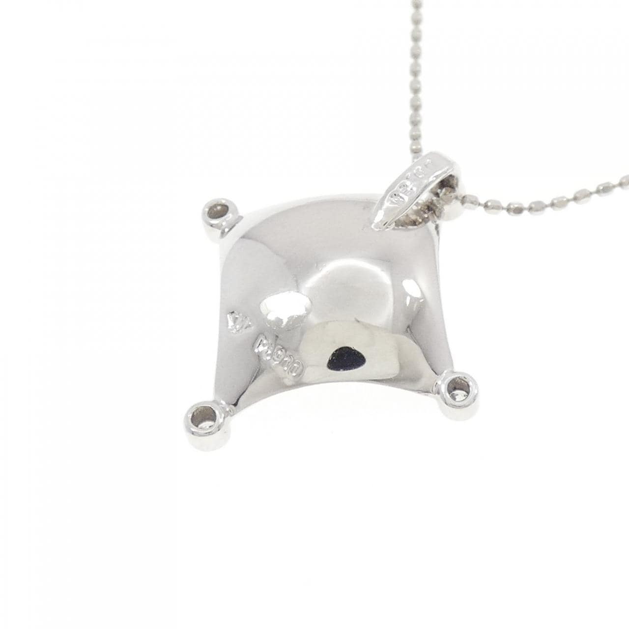 PT900/PT850 フラワー ダイヤモンド ネックレス 0.36CT