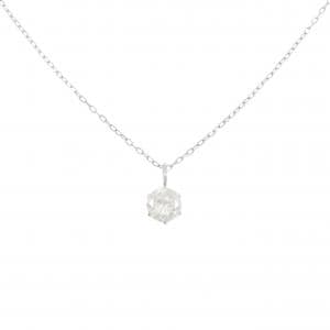 PT900/PT850 ソリティア ダイヤモンド ネックレス 0.455CT