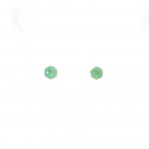 【新品】K18YG エメラルド ピアス