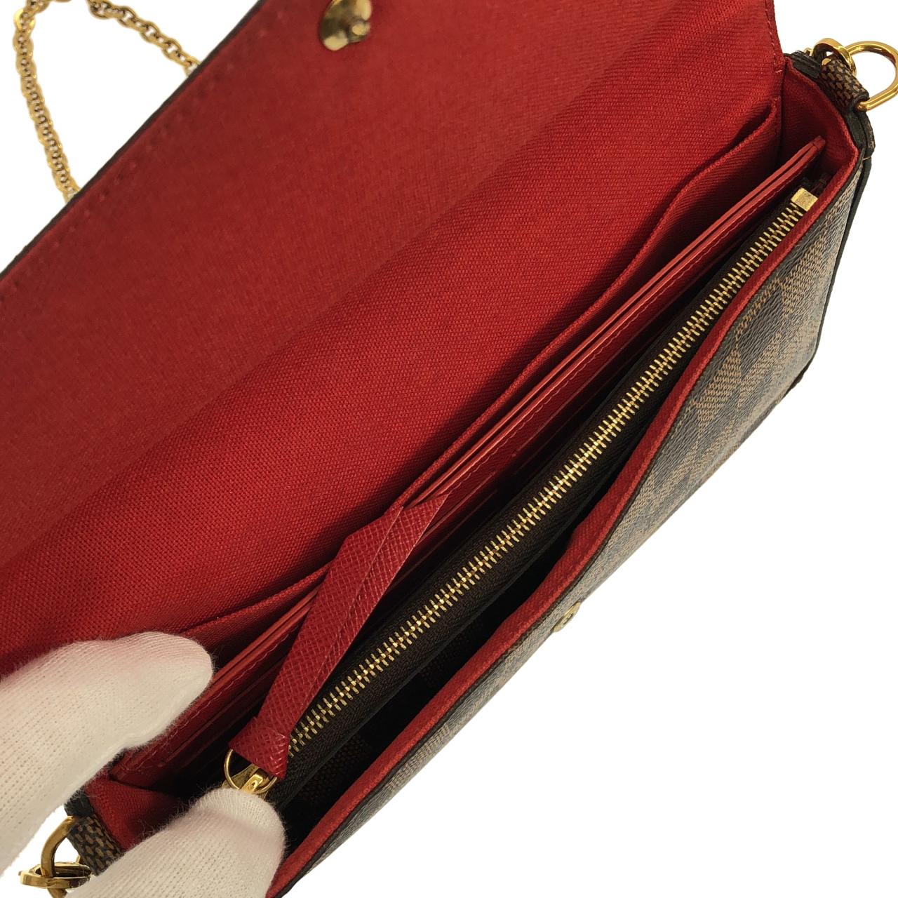ルイヴィトン ダミエ ポシェット フェリシー N63032 ショルダーバッグ