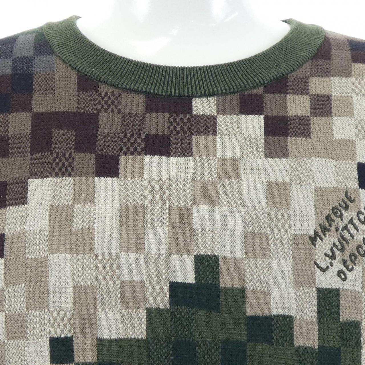 ルイヴィトン LOUIS VUITTON ダモフラージュコットンプルオーバー HQN72WAUR ニット