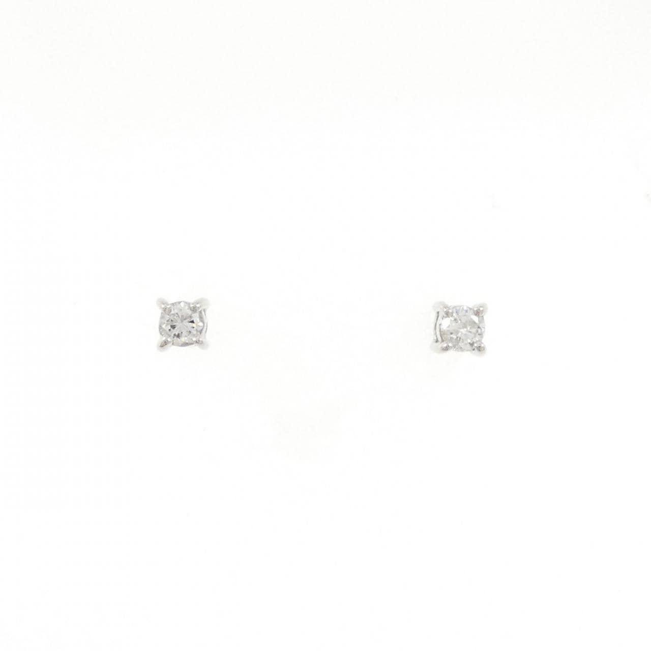 【リメイク】PT900 ダイヤモンド ピアス 0.10CT