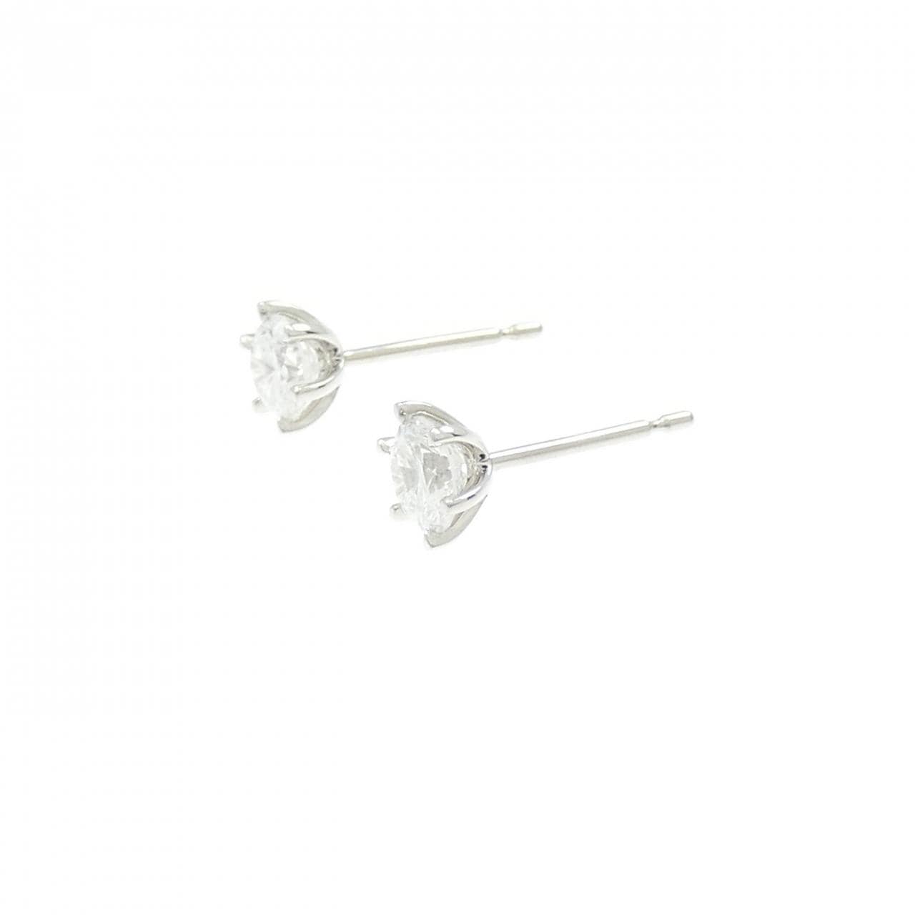 【リメイク】PT900/ST ダイヤモンド ピアス 0.400CT 0.401CT D VS2 VG