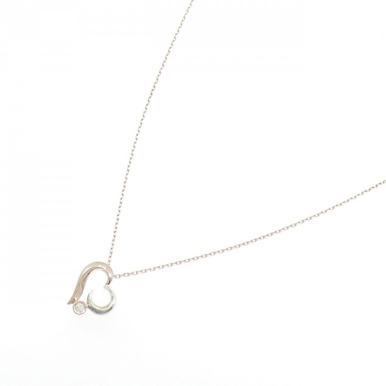 スタージュエリー ハート ダイヤモンド ネックレス 0.01CT