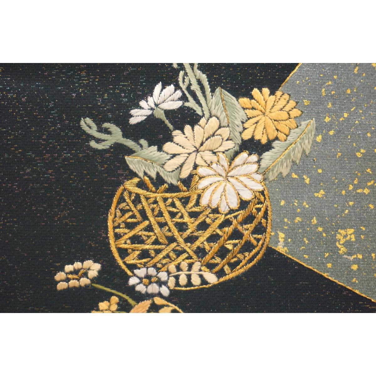 [Unused items] Nagoya obi embroidery processing