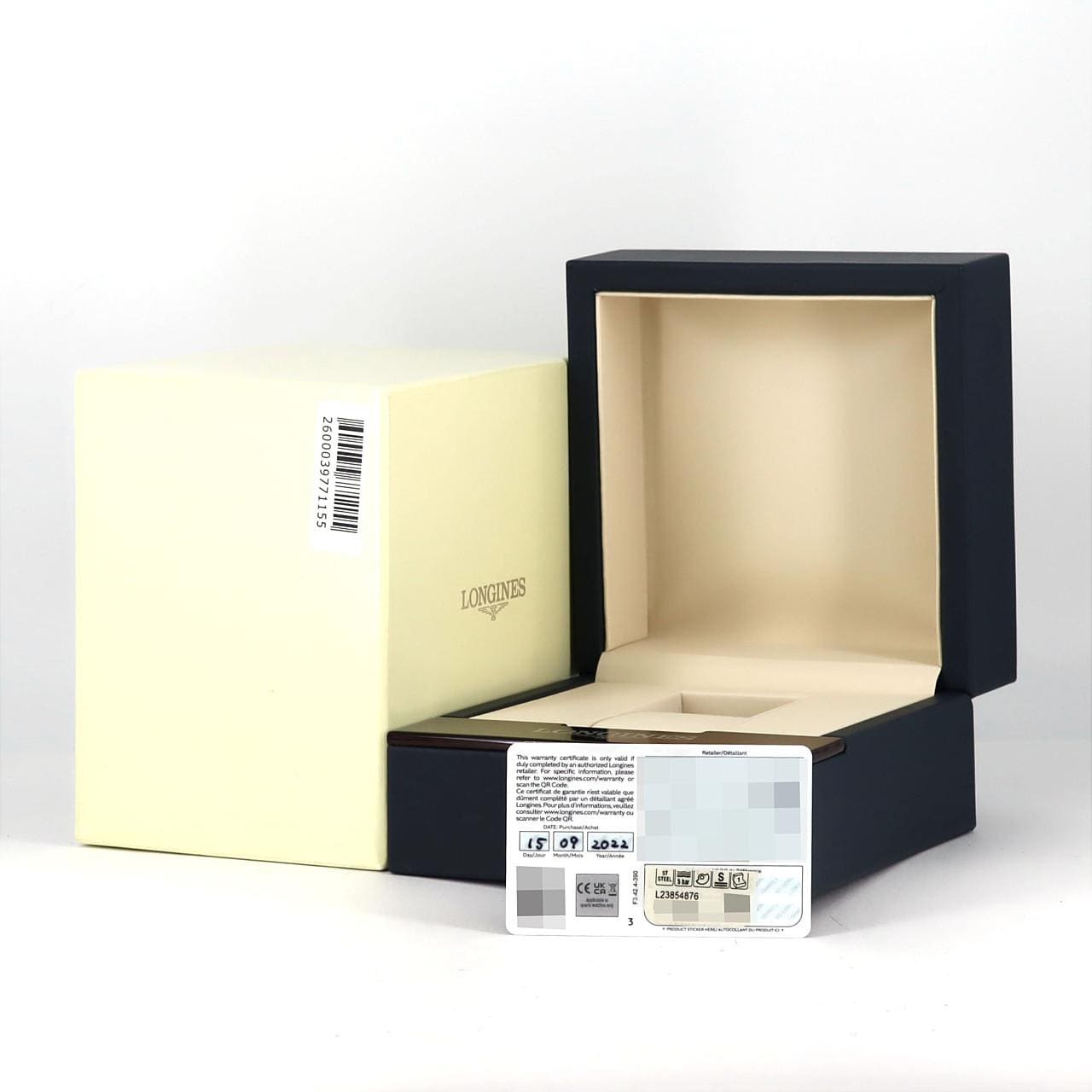 ロンジン コンクエストクラシッック ･12P L2.385.4/L2.385.4.87.6 SS 自動巻