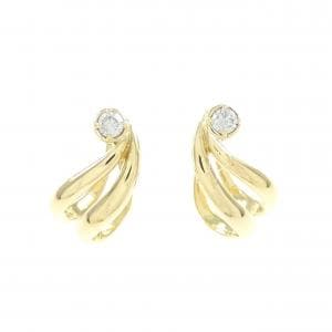 K18YG ダイヤモンド ピアス 0.10CT
