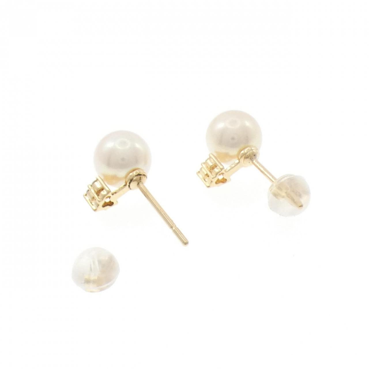 K18YG アコヤパール ピアス 7.2mm