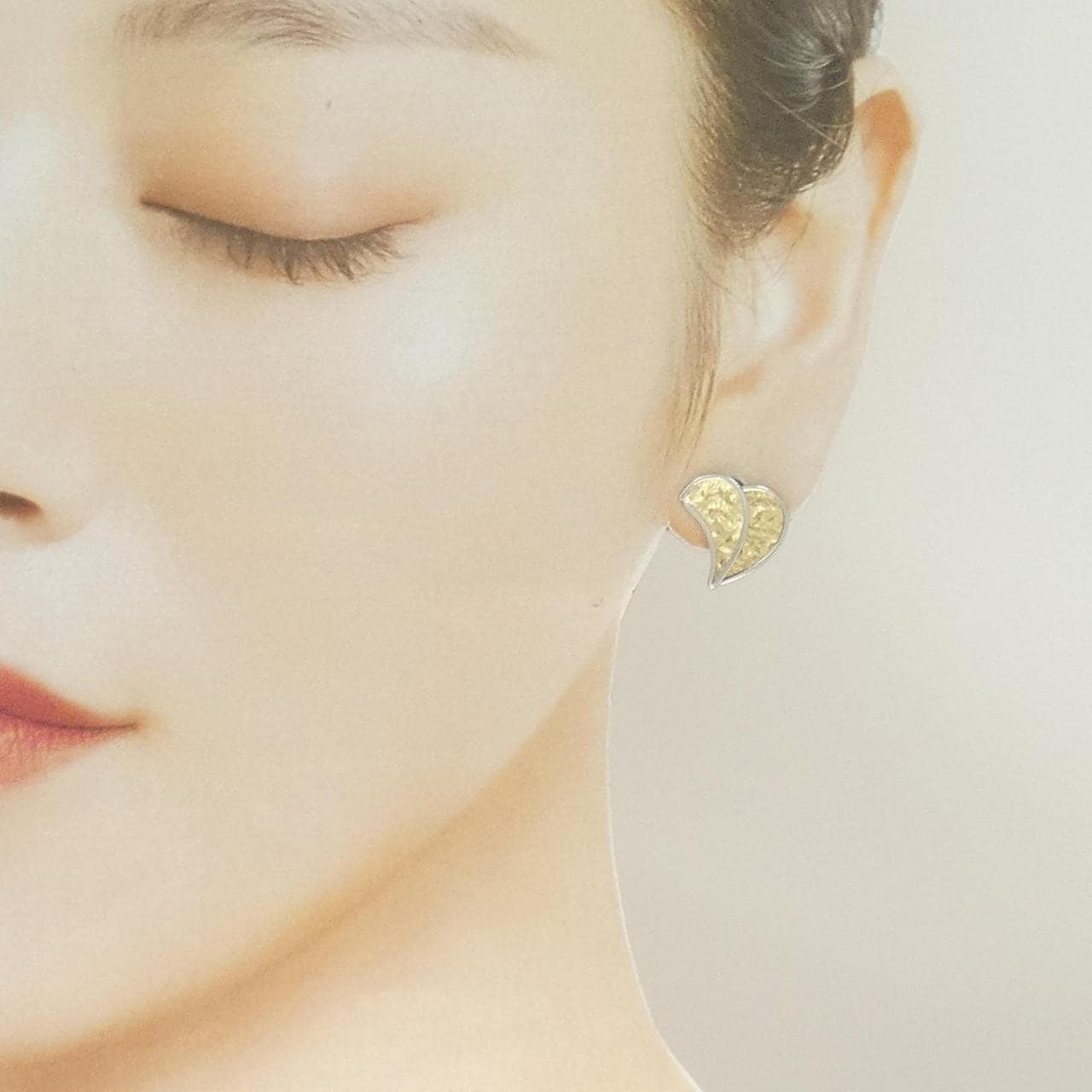 K18YG/PT900 ピアス