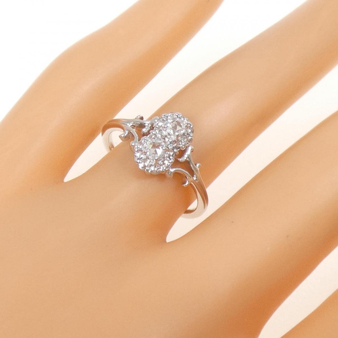 K18WG ダイヤモンド リング 0.30CT