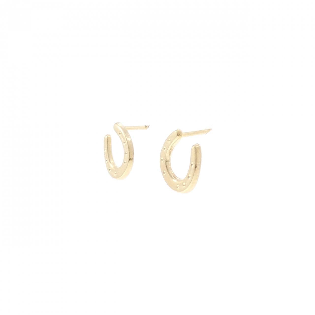 K18YG ホースシュー ピアス