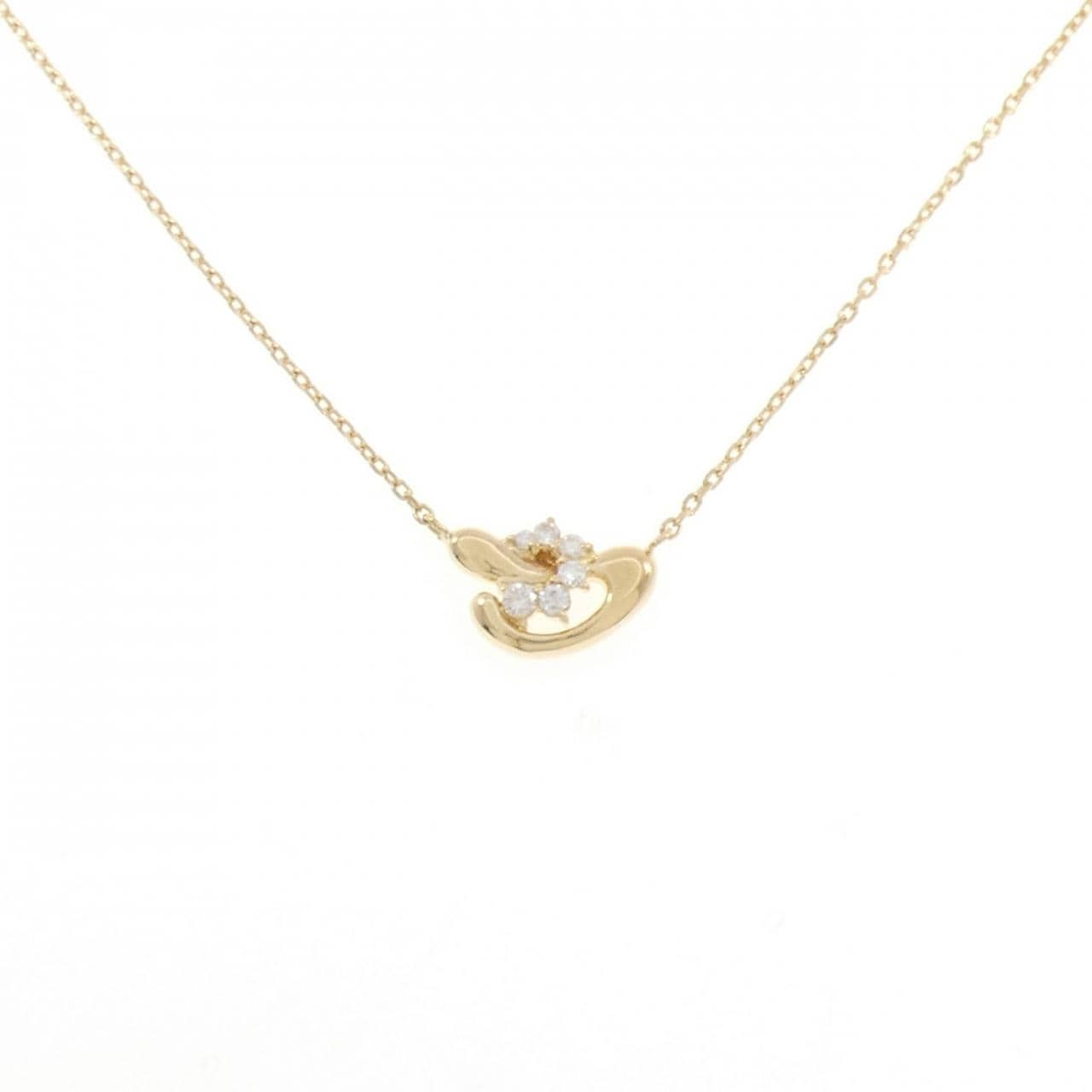 K18YG ダイヤモンド ネックレス 0.20CT