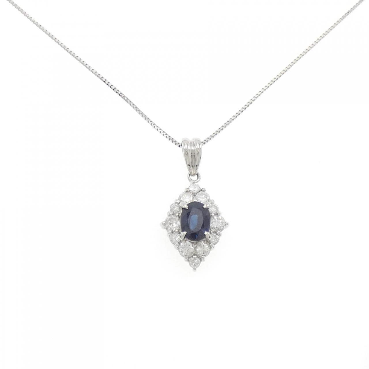 PT Sapphire Necklace 1.23CT