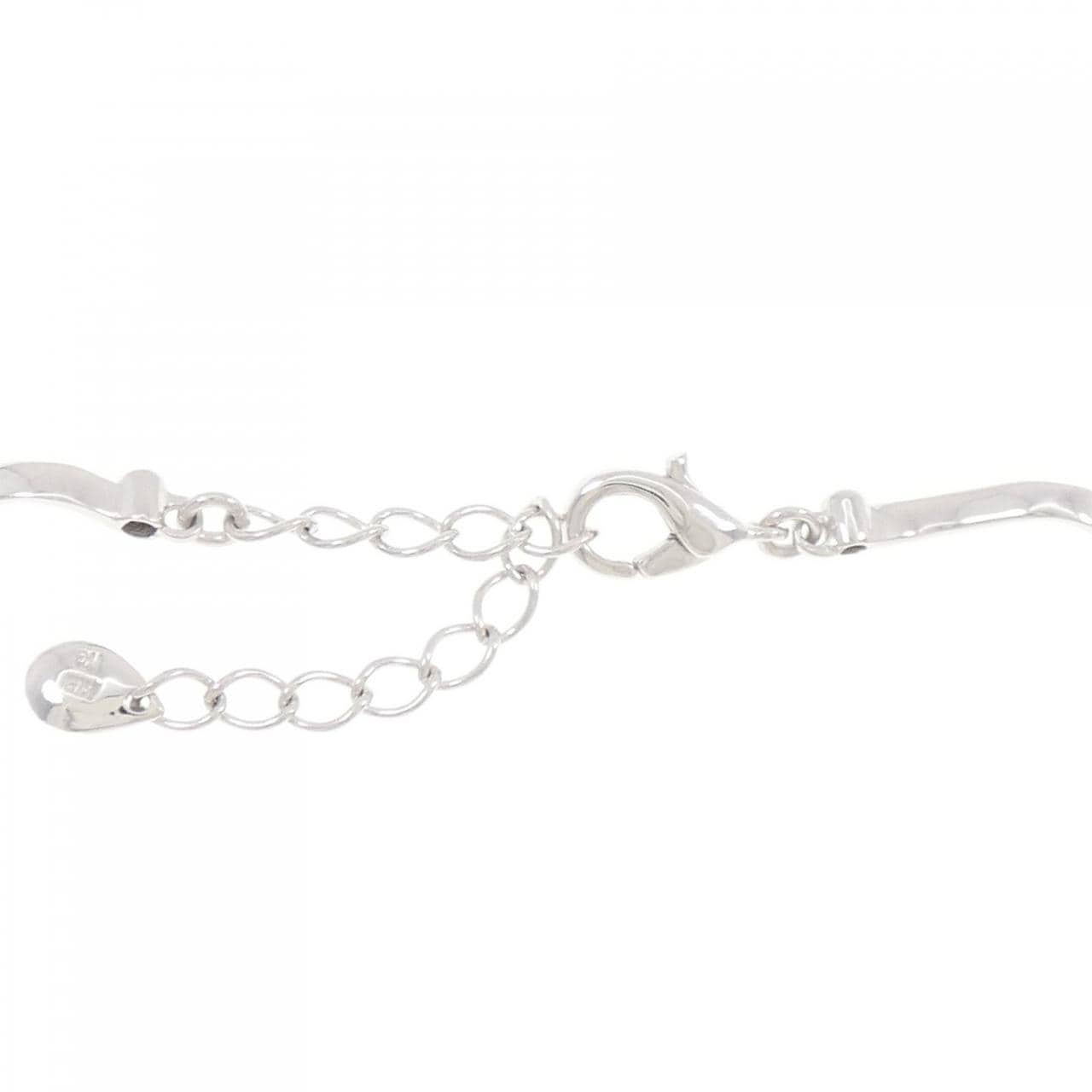 K18WG Flower Diamond Bracelet 0.35CT