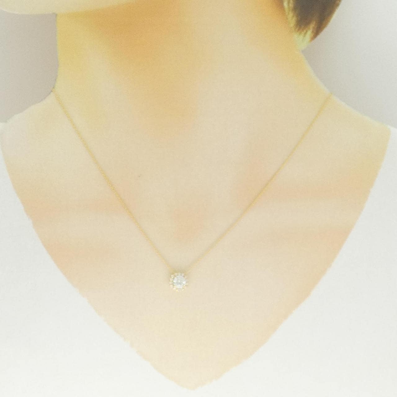 【リメイク】K18YG ダイヤモンド ネックレス 0.505CT H VS2 3EXT H&C