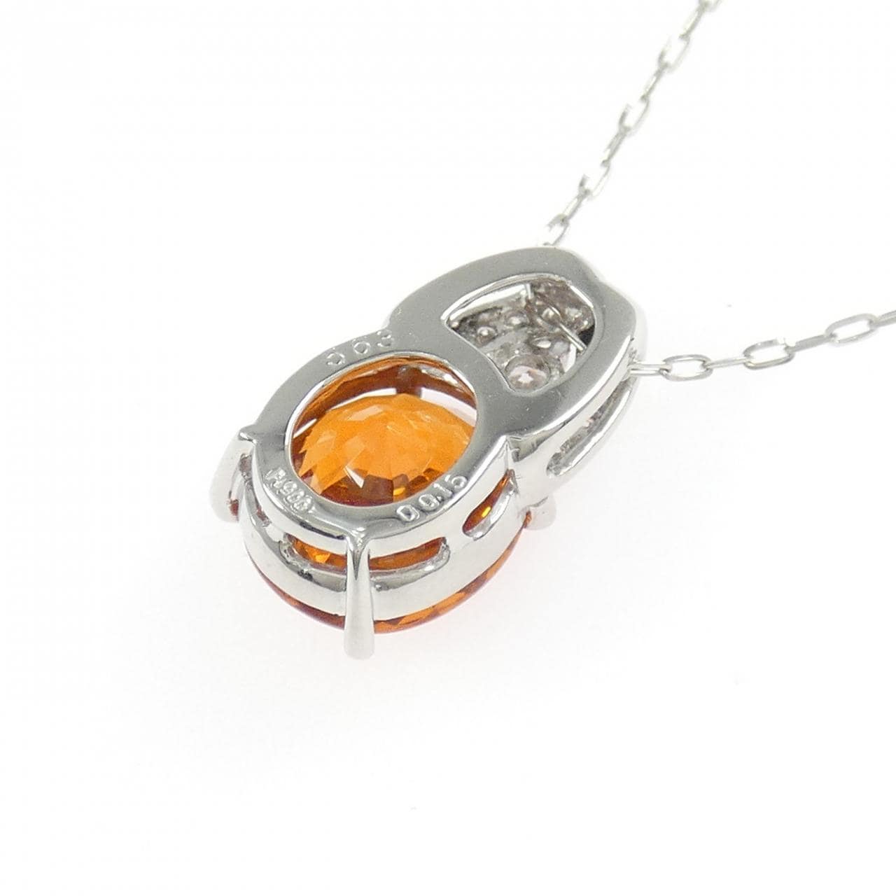 PT900/PT850石榴石项链 5.63克拉