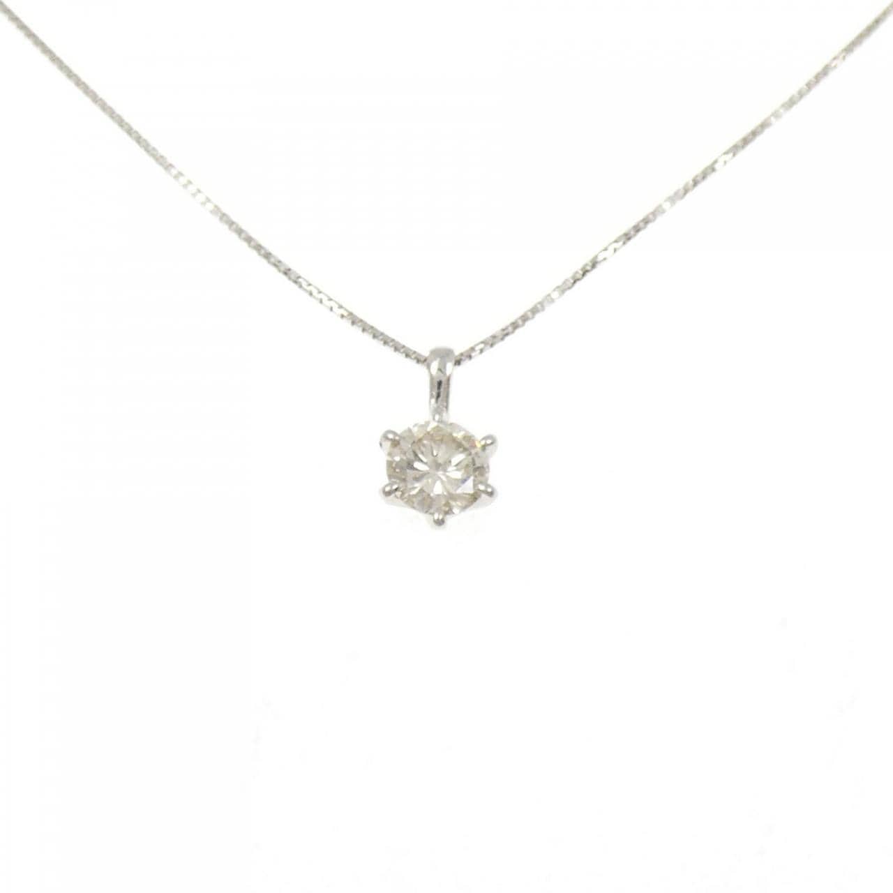 PT850 ソリティア ダイヤモンド ネックレス 0.380CT