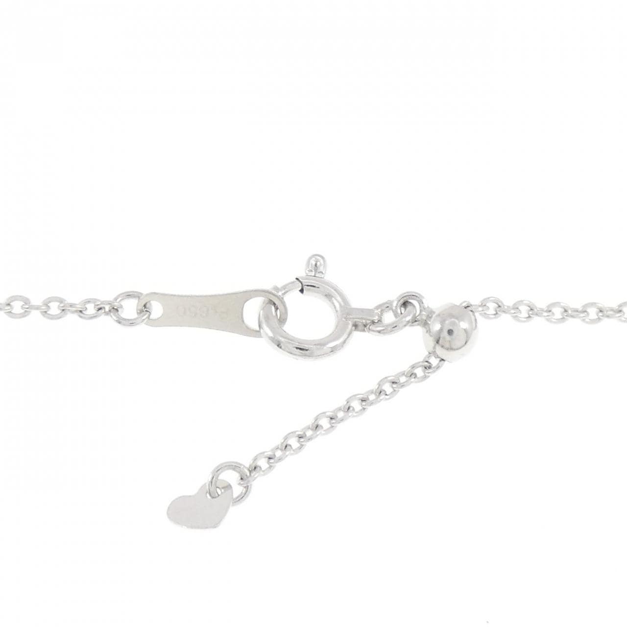 PT900/PT850 ダイヤモンド ネックレス 1.004CT F VS1 オーバルカット