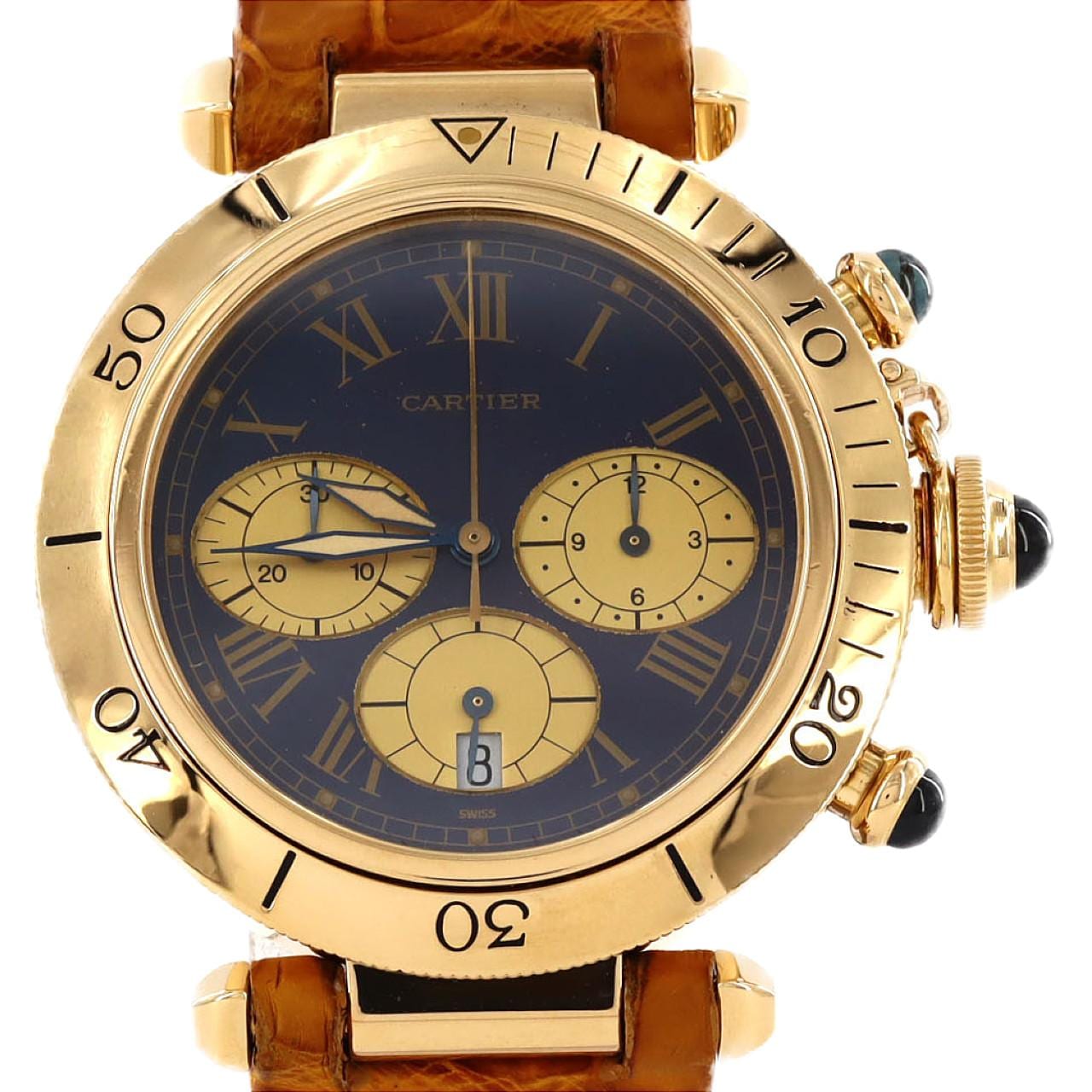 【免维护回扣价】Cartier Pasha 计时腕表 YG YG石英