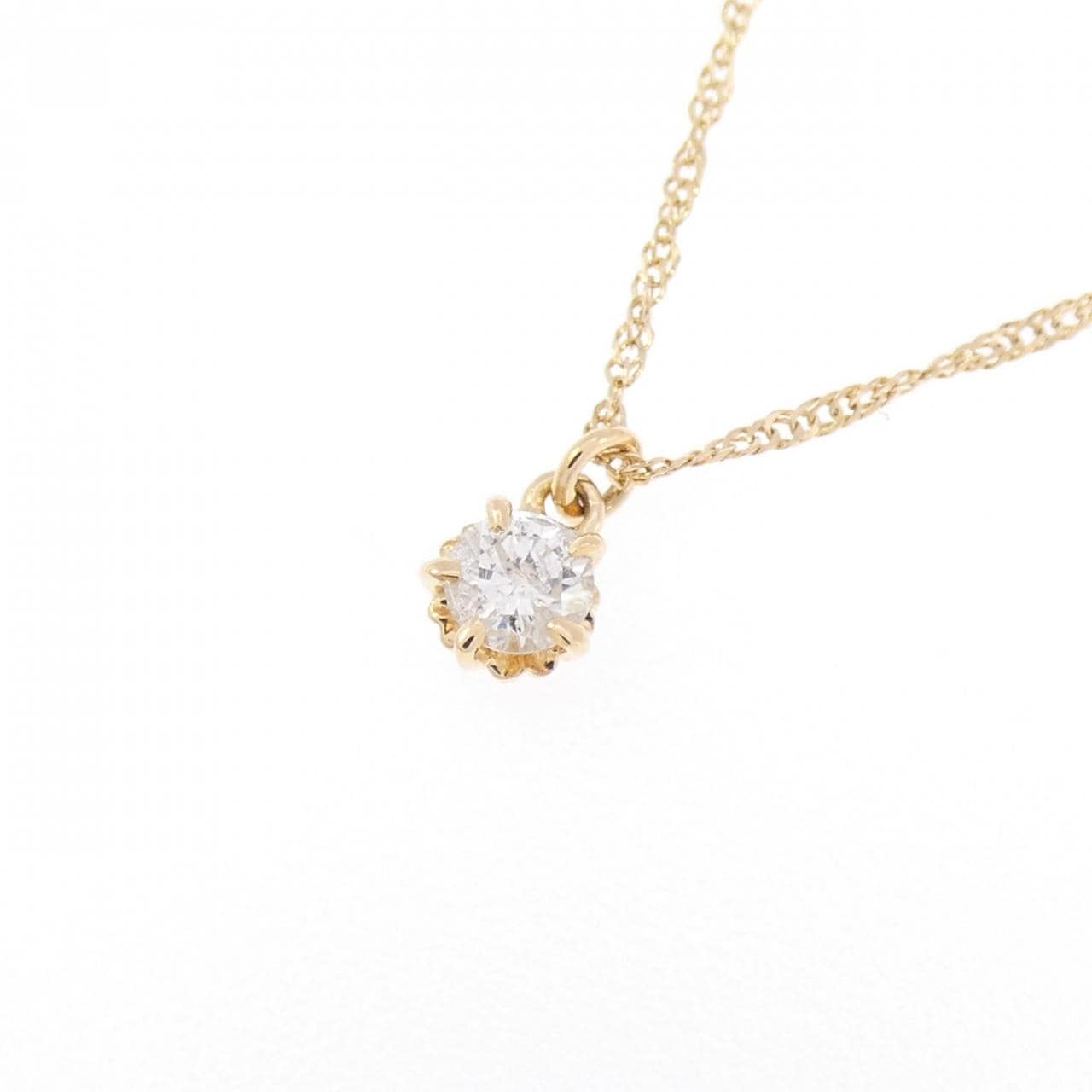 アガット ダイヤモンド ネックレス 0.1CT