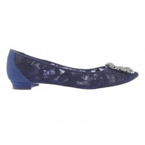 マノロブラニク MANOLO BLAHNIK HANGISIFLAT LACE ハンギシフラット レース フラットシューズ