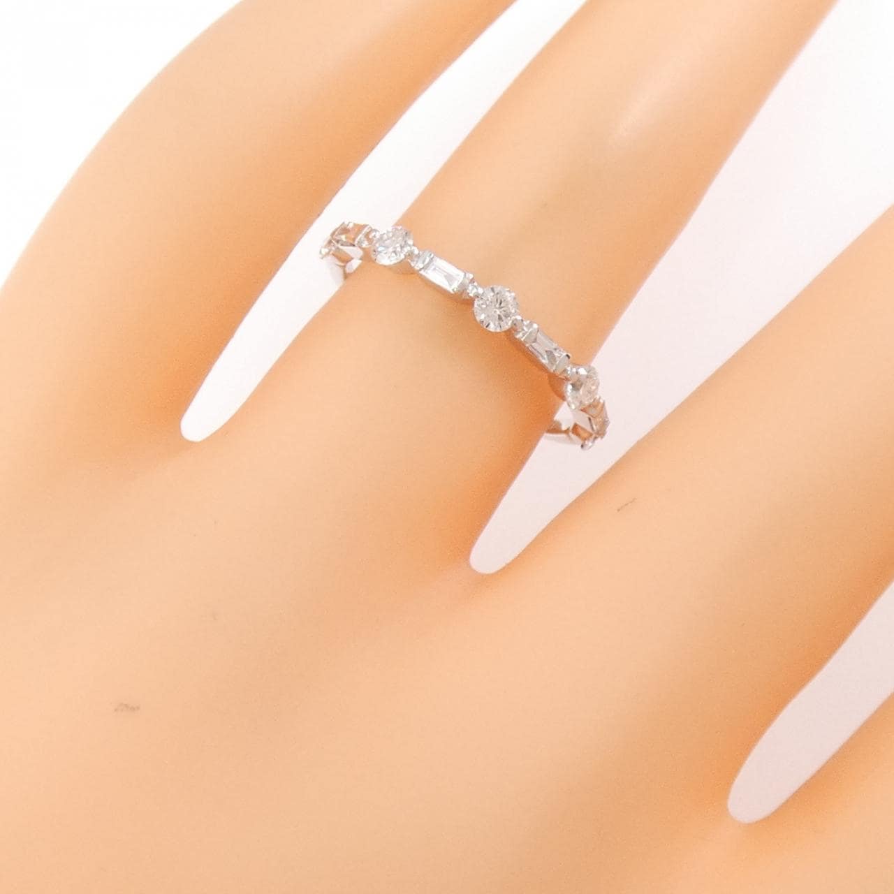 K18WG ダイヤモンド リング 0.45CT