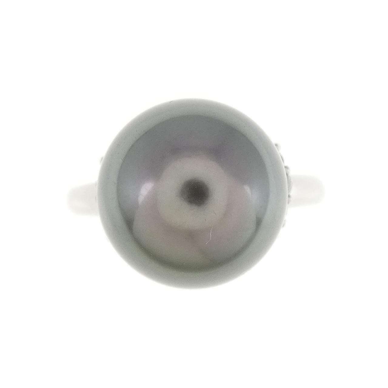 PT黒蝶珍珠戒指11.6mm