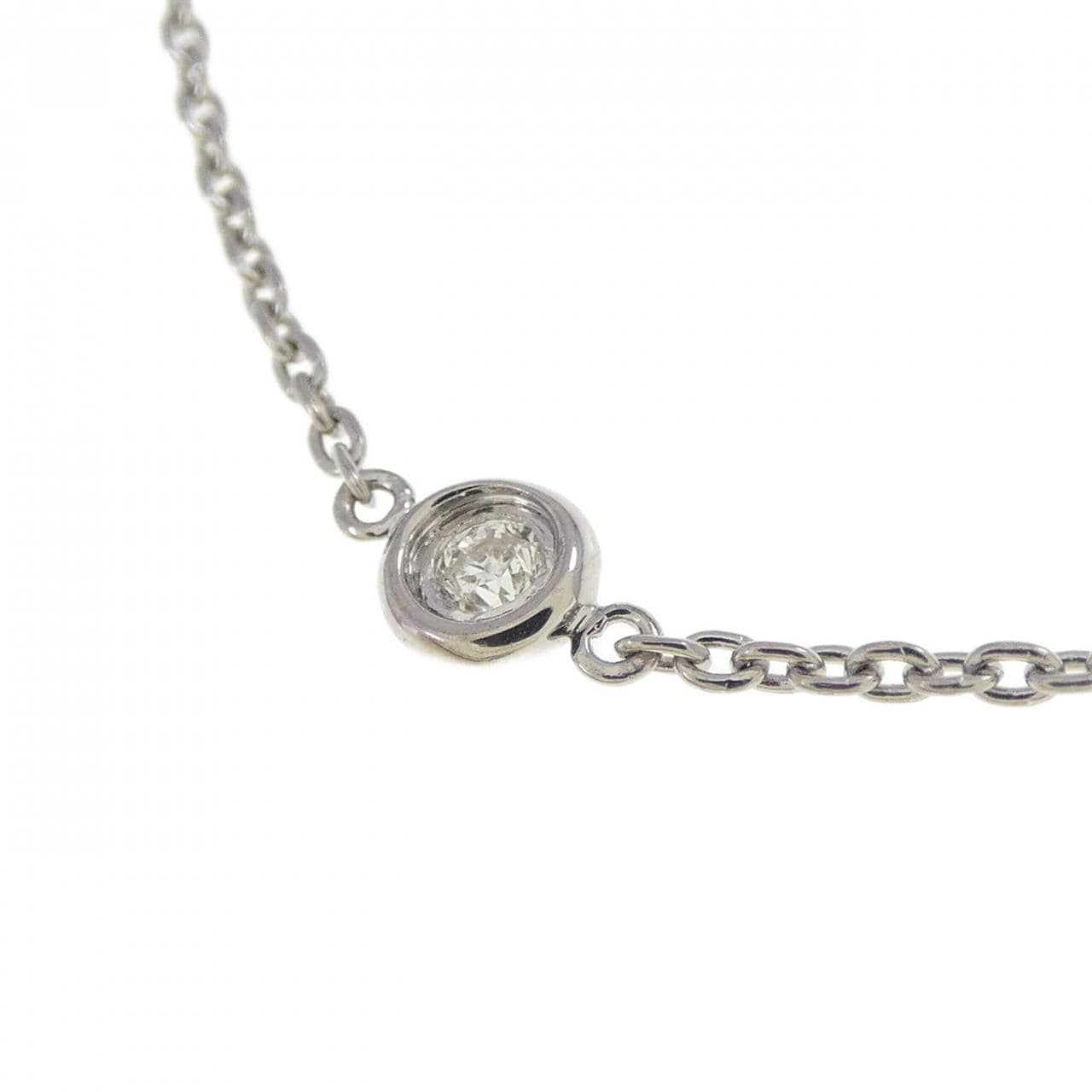 K18WG ダイヤモンド ネックレス 1.06CT