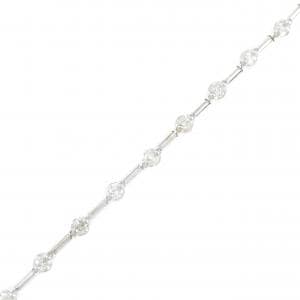 K14WG ダイヤモンド ブレスレット 1.00CT