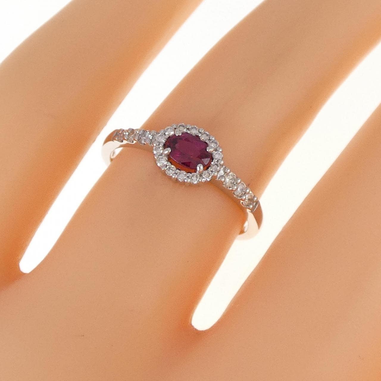 【新品】PT ルビー リング 0.26CT