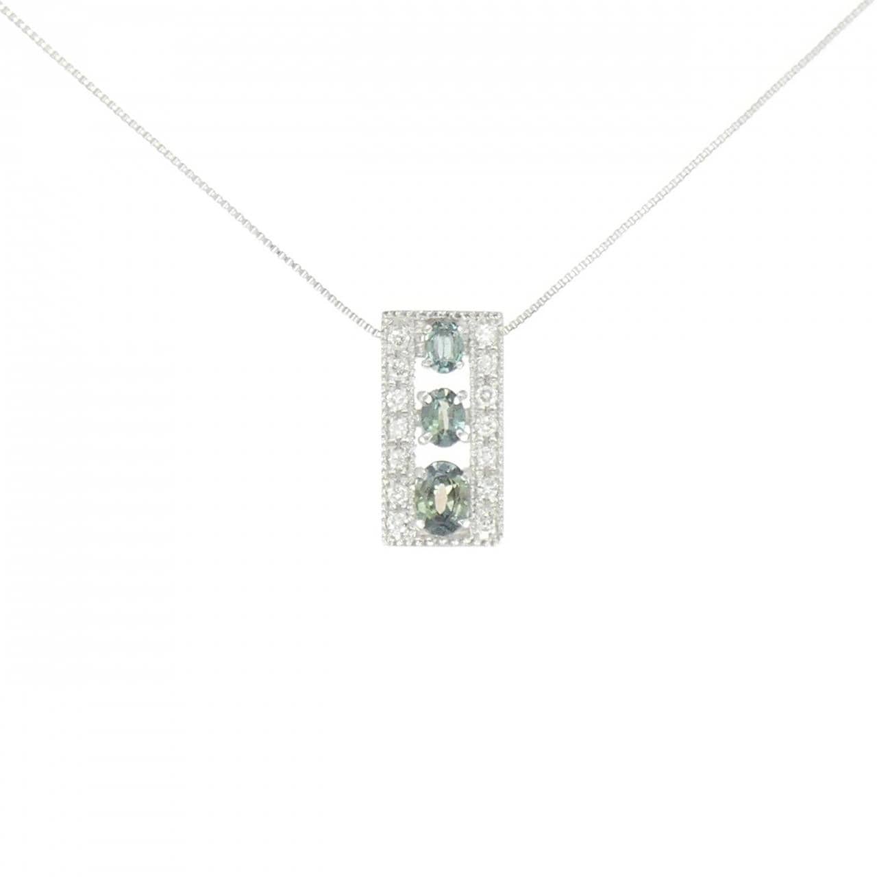 PT900/PT850 アレキサンドライト ネックレス 0.52CT