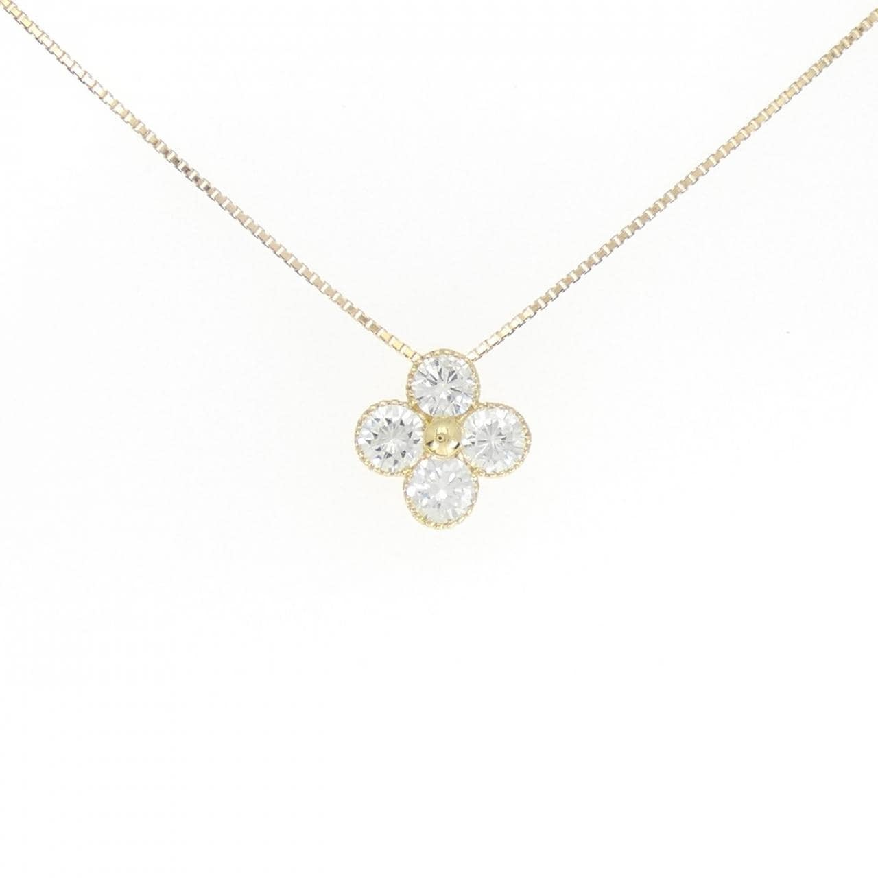 【新品】K18YG ダイヤモンド ネックレス 1.035CT E SI2 Good