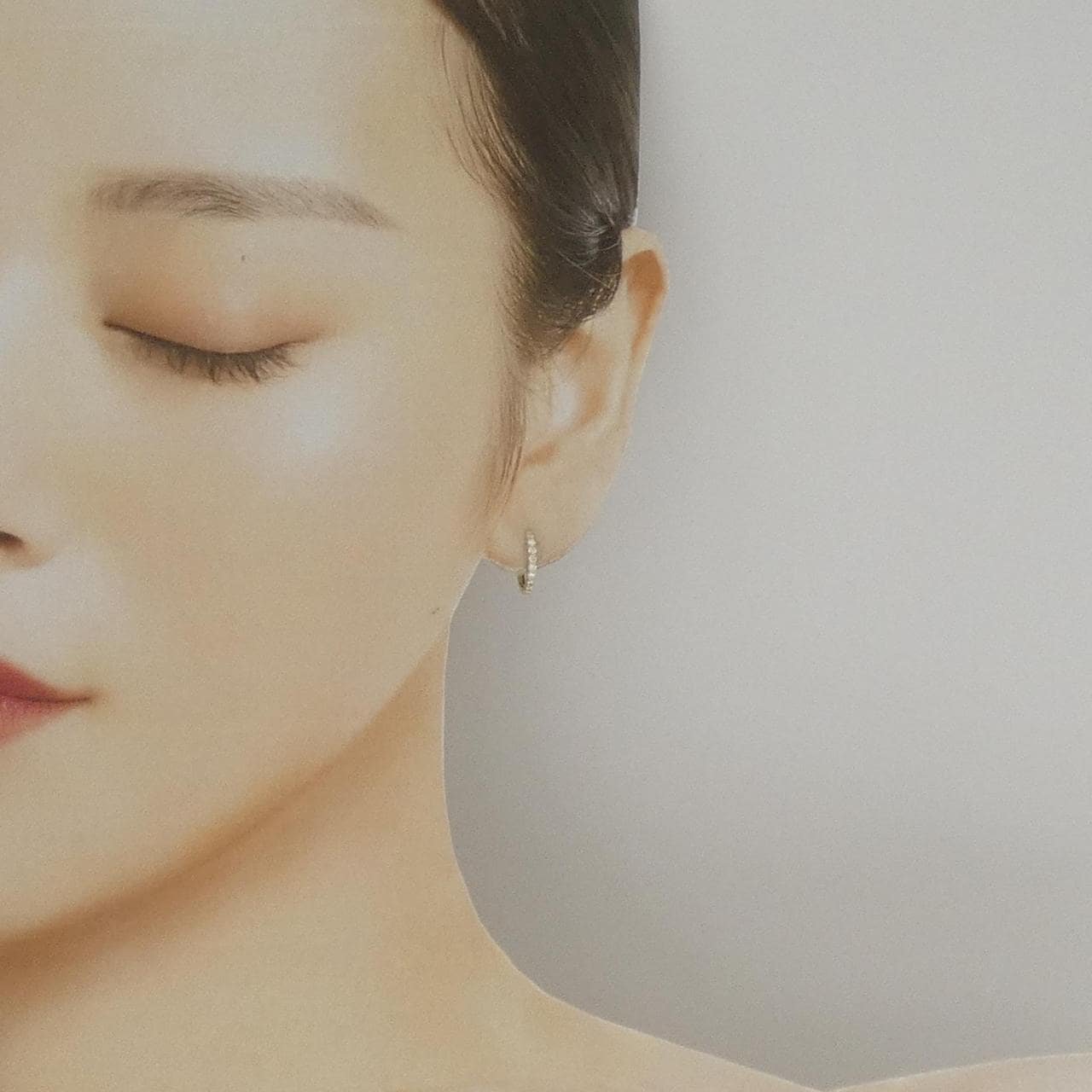 [再加工款] K18YG钻石耳环0.20CT