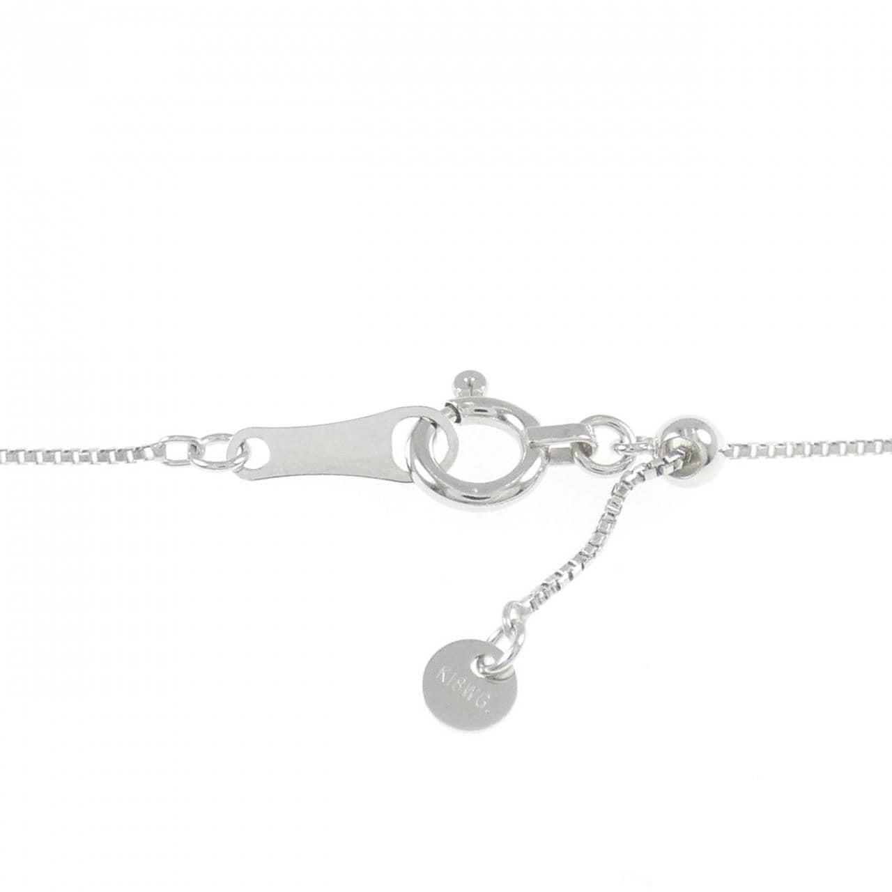 K18WG 心形钻石项链 0.08CT