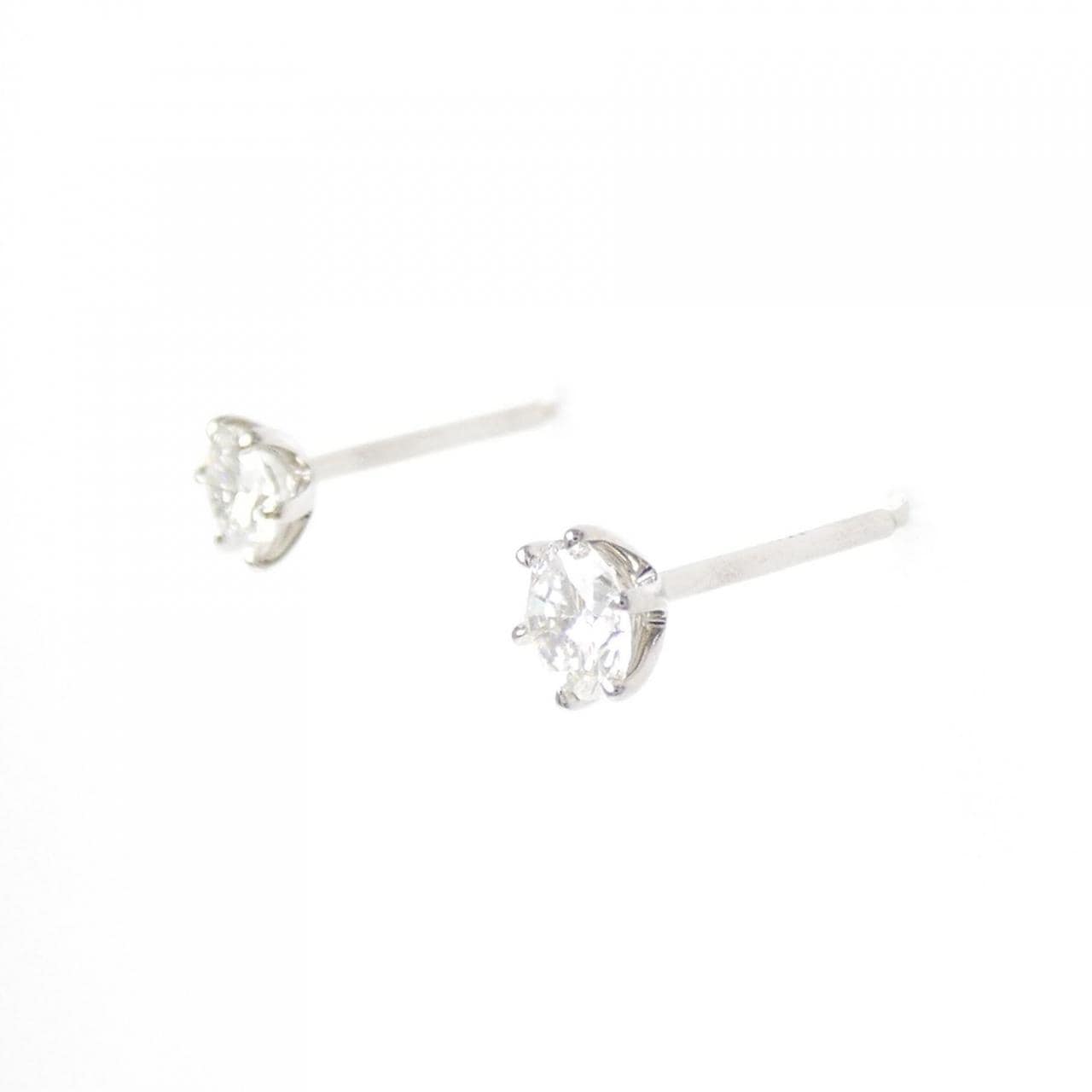 【リメイク】PT900/ST ダイヤモンド ピアス 0.203CT 0.209CT G-H VS1-2 Good