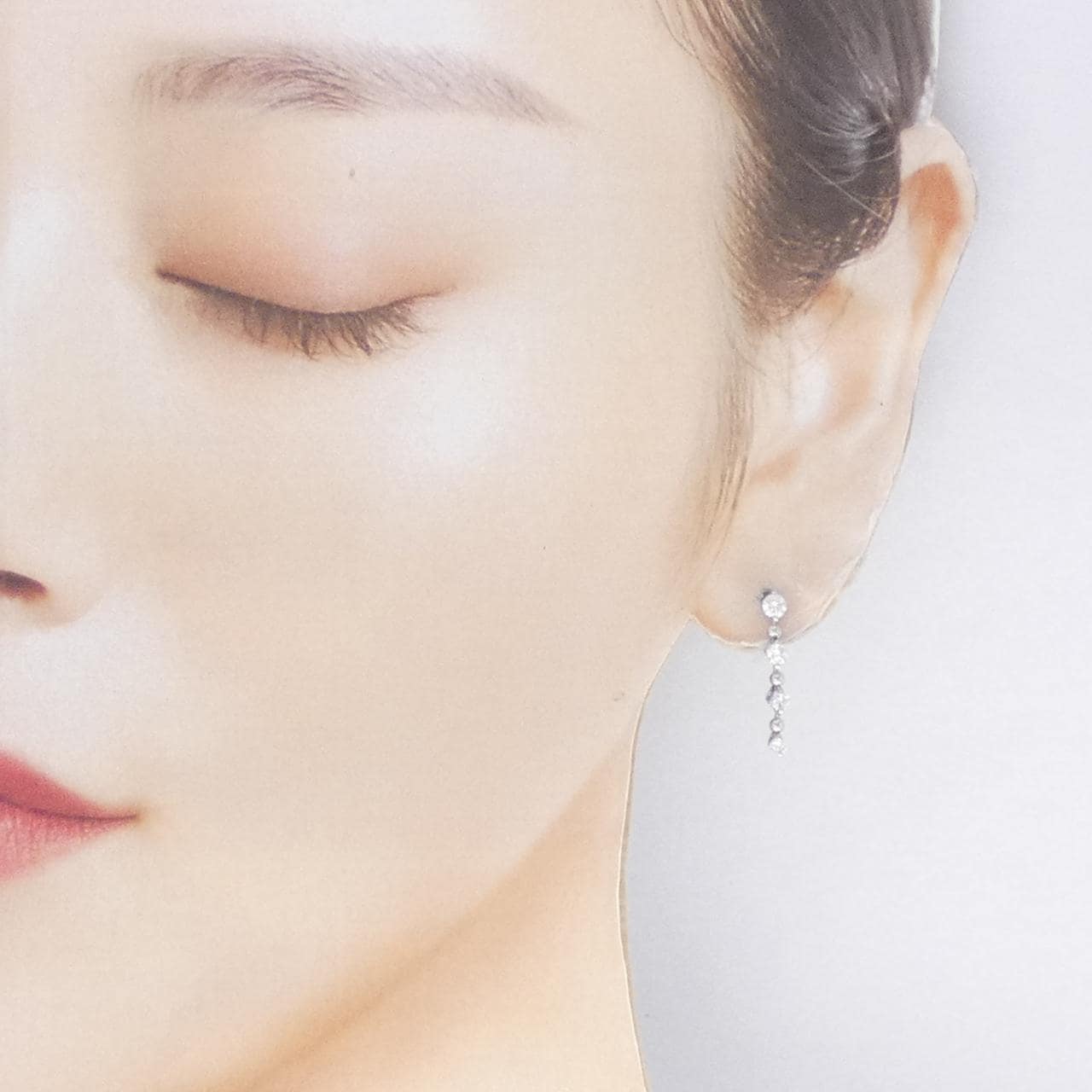 PT900 ダイヤモンド ピアス 0.50CT