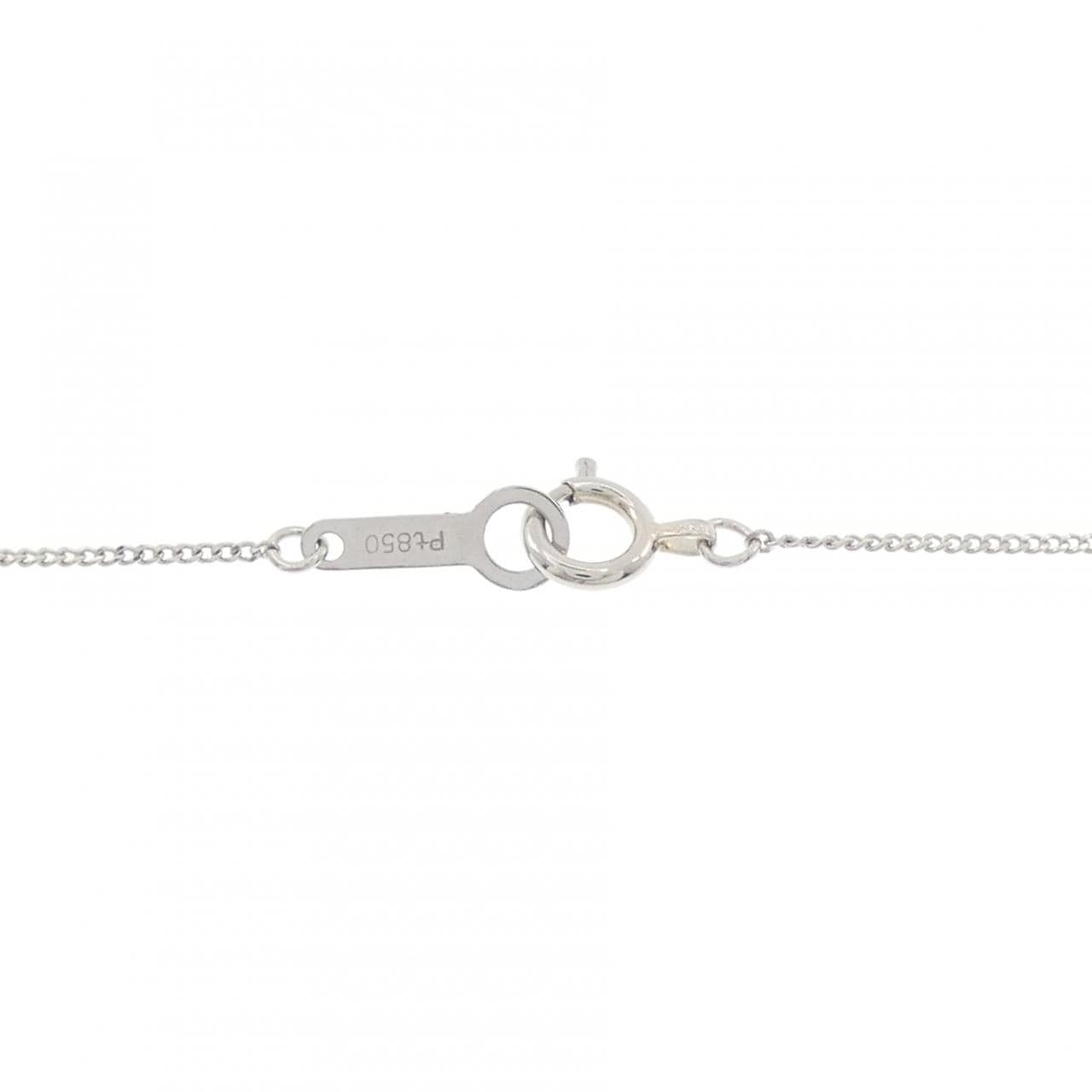 PT900/PT850 フラワー ダイヤモンド ネックレス 0.50CT